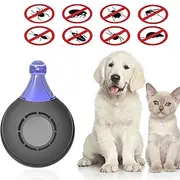 USB Rechargeable Ultrasonic Pest Collar – Flea, Tick, and Lice Repeller for Cats and Dogs with Mountaineering Buckle