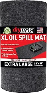 Drymate XL Oil Spill Mat (36 Inches x 60 Inches), Premium Absorbent Oil Mat - Reusable/Durable/Waterproof - Oil Pad Contains Liquids, Protects Garage Floor Surface (Made in The USA)