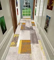 Carpet Runner for Hallway Aisle Stair Carpet Geometry Long Carpet Runner for Hallway for Hallway Kitchen,1m x 4.5m
