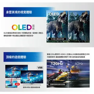 SANLUX 台灣三洋 55吋 OLED 4K 智慧聯網顯示器 液晶螢幕 電視 SMT-55KS1