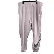 NEW Nike Women's Plus Swoosh Standard Fit Mid Rise Fleece Joggers. Purple, 3X