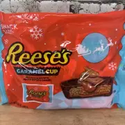 Reese’s Caramel Cup Milk Chocolate Peanut Butter Cups Bag 9.9oz Snack Size Bag