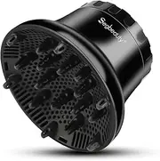 Segbeauty Universal Curly Hair Diffuser, Adaptable Hair Diffuser Attachment for Hair Salon Quality Hairstyling Tool Hair-protective Frizz-free Fast-drying for Dryers with 1.65 to 3.15 inches Nozzle