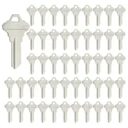 Blank Keys SC1 Key Blanks Pack of 100Pcs Blank Key House Office Brass Key Blank, Silver