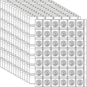 15 Sheets 2.8x2.8cm Coin Collection Pages, Coins Pocket Page with 630 Pockets, Coin Binder Inserts Sleeves with Standard 9 Hole for Coin Album