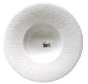 RAYNAUD MINERAL WHITE RIMMED SOUP BOWL 8.75" new with tags