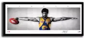 JOSH KENNEDY MINI WINGS WEST COAST EAGLES FC AFL PRINT SIGNED FRAMED MEMORABILIA