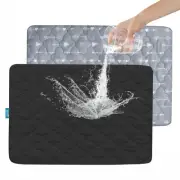 2 Pack Pack and Play Mattress Protector Sheets Fitted Waterproof Playard Matt...