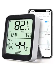 Govee Hygrometer Thermometer, Bluetooth Indoor Room Temperature Monitor Greenhou