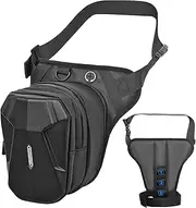 Whnbuij Motorcycle Waist Bag - Motorcycle Bag, Motorcycle Backpacks for Men, 28 x 25 x 9 cm Drop Leg Bag, Leg Bag, Motorcycle Accessories, Waterproof Holster Bag for Camping, Cycling