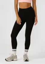 [Lorna Jane] Irresistible Rib Full Length Leggings in Black, Size - XS XS Black