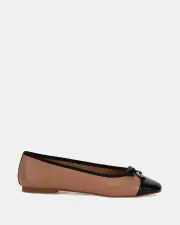 Miss Sofie Landon/Camel/black Womens Flats 10