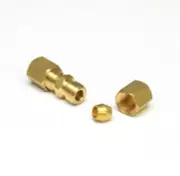 3/16 OD Compression Copper Tube Union Straight Joiner Fitting Air Gas Water