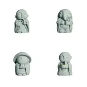 Aquariums Jizo Monk Figurine Statue Figurine Habitat Ornaments Art