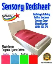 Sensory Pressure Lycra Bedsheet ADHD ASD Sleep Disorder NDIS in 4 Colours