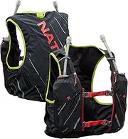 Nathan Pinnacle 4L Hydration Pack/Running Vest - 4L Capacity with Twin 20 oz Soft Flasks Bottles. Hydration Backpack for Running Hiking. Men/Women/Unisex