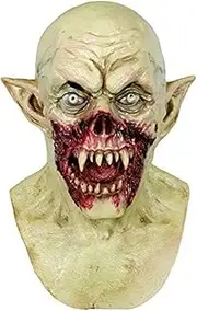 Molezu Vampire Mask Scary Dracula Monster Halloween Costume Party Horror Demon Zombie (earthy yellow)