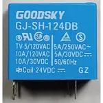 國興 GOODSKY GJ-SH-124DB 6A/125VAC ONE FORM B 線圈 24VDC PCB繼電器