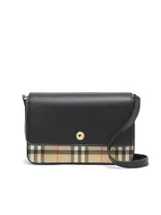Burberry Mini Vintage Check and Leather Note Bag