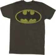 DC Comics Batman Logo Standard Dark Gray Adult T-Shirt