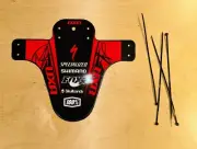 Team UXA Red Fender Mud Guard MTB-Bike-Mudguard Marsh Guard Mountain Bike