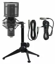 Rockville RCM PRO PC Gaming Twitch Microphone Streaming Recording Game Mic+Stand