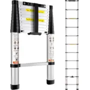 Multi-Purpose Portable Aluminum Telescoping Ladder 3.2m Extendable Steps Tool
