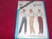 1984 SIMPLICITY #6519-LADIES PROPORTIONED - PERSONAL FIT PANTS PATTERN 16 FF
