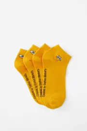 [Typo] Typo - SpongeBob 2 Pk Of Ankle Socks - Lcn nic spongebob eyes (m/l) SOLID LCN NIC SPONGEBOB EYES (M/L)