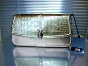 Cavalli Class Daphne Bronze Crossbody/Clutch/Wristlet Handbag Panther Clasp NWT