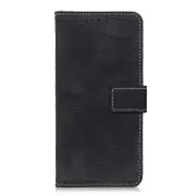 Crocodile Texture Horizontal Flip Leather Case For Iphone X / Xs With Holder and Wallet and Card Slots and Photo Frame (Black)