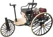 Perfeclan 1/12 Miniature Tricycle Model Retro Vehicle Toy Room Ornament Creative Realsitic Diecast Alloy Tricycle Figurines Collectible Tricycle Model