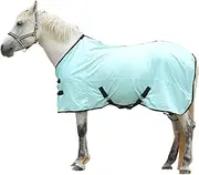 Horse Fly Blanket, Eczema Blanket Horse with Adjustable Cross Surcingle, Protects The Horse's Skin from Scratches, UV, and Other External Injuries