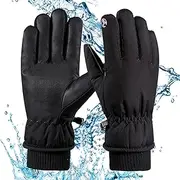 [Generic] Cold Weather Gloves - Comfortable Outdoor Windproof Motorcycle Gloves | Cold Weather Touchscreen Gloves | Thermal Snowboard Gloves Outdoor Cycling Driving