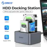 ORICO Aluminum Dual-bay Hard Drive Station Type-C 10Gbps with Offline Clone