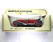 MATCHBOX MODELS OF YESTERYEAR, 1928 Mercedes SS Y-16 Red/Silver.