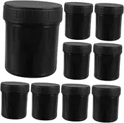 NOLITOY Plastic Storage Jars with Lids 150ml Wide Mouth Airtight Containers for Powders Liquids Travel Outdoor Use