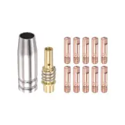 MB 15AK 0.8mm Contact Tip Nozzle Melt Inert-Gas Welder Accessory Set of 12-Piece