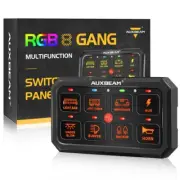 AUXBEAM RA80 XL 8-Gang Multifunction RGB Switch Panel Toggle Momentary Pulsed US (for: Honda)