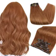 Human Hair Extensions Clip in Hair Extensions Remy Hair 7PCS 105g Double Weft