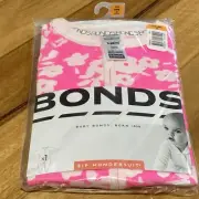Bonds Zip Wondersuit Zip Pink Size 00 BNWT Baby Girl