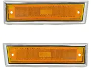 Front Side Marker Light Set For 1981-1986 Chevy K30 1984 1982 1983 1985 TJ424WS