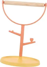 Tabletop Bird Training Stand Durable Parrot Perch for Birds Easy to Assemble with Stable Base for Parakeets and Budgies