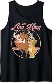 [Disney] The Lion King Timon Pumbaa Simba Circle Portrait Tank Top