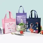 Side Mesh Pocket Insulated Thermal Bag Storage Bag Tote Bag Picnic Travel