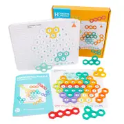 Wooden Honeycomb Fun Ever-Changing Jigsaw Puzzle Logical Thinking Exer