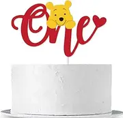 Baby Pooh Bear ONE Cake Topper for First Birthday