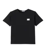 [Dolce & Gabbana Kids] Dolce & Gabbana Kids Logo cotton jersey T-shirt Y 14 black