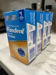 Fixodent Denture Adhesive Extra Hold Powder, 2.7 Ounce (Pack of 4)exp 7/27