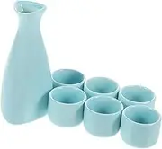1 Set Ceramic Sake with Elegant Design Includes Sake Pot and Wine Serving Cups for Tea Parties Home Decor Present